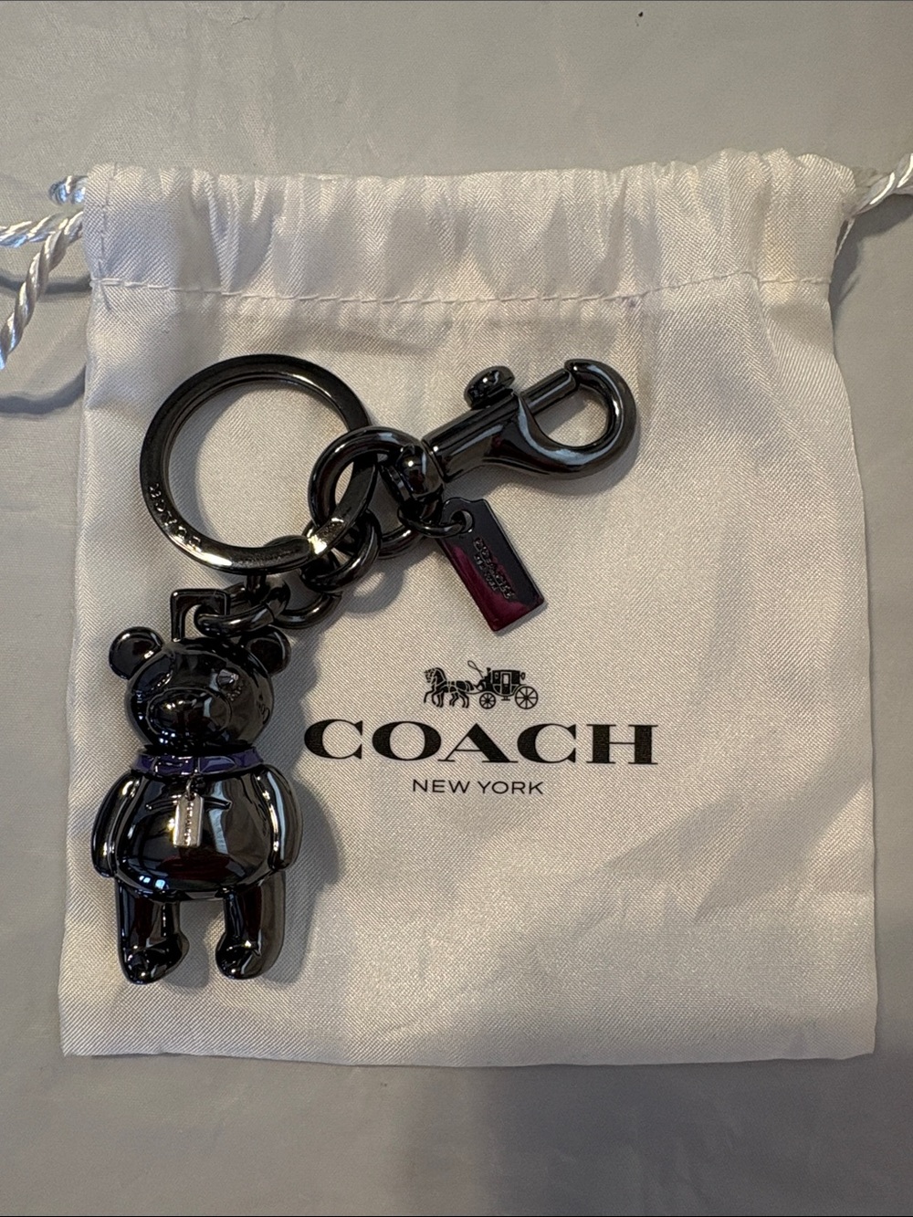 RARE Coach Bear Keychain/Bag Charm